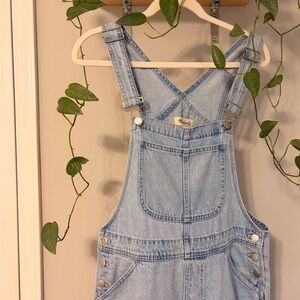 Madewell Light Blue Denim Overalls with Bib Pocket